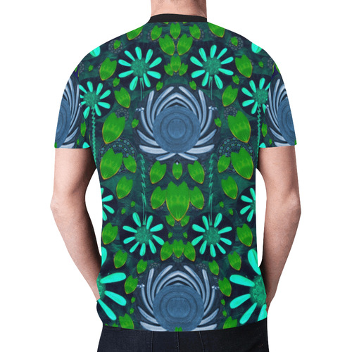 Strawberry fantasy flowers in a fantasy landscape New All Over Print T-shirt for Men (Model T45)