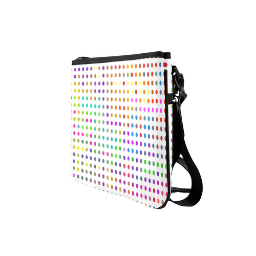 Retro Rainbow Polka Dots Slim Clutch Bag (Model 1668)