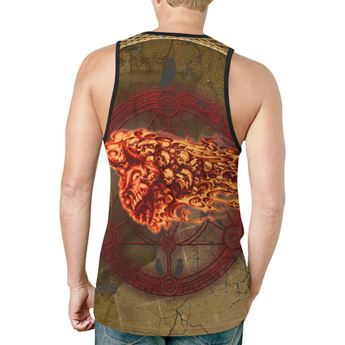 Awesome, creepy flyings skulls New All Over Print Tank Top for Men (Model T46)