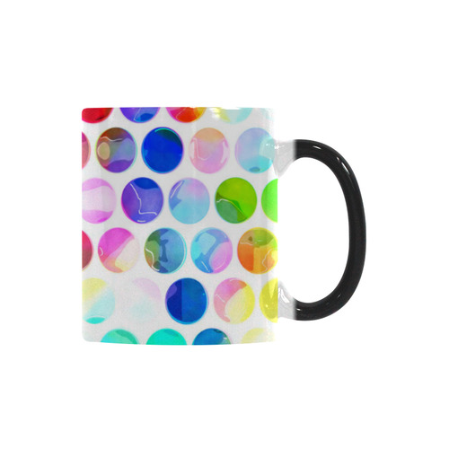 Watercolor Polka Dots Custom Morphing Mug