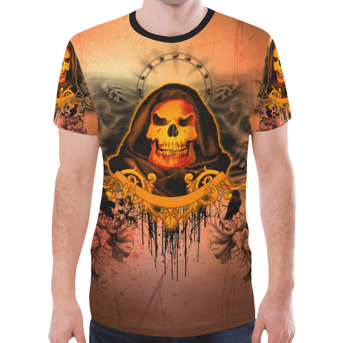 The skulls New All Over Print T-shirt for Men (Model T45)