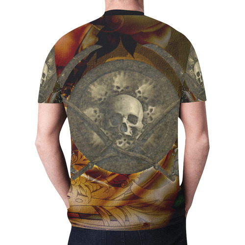 Awesome creepy skulls New All Over Print T-shirt for Men (Model T45)