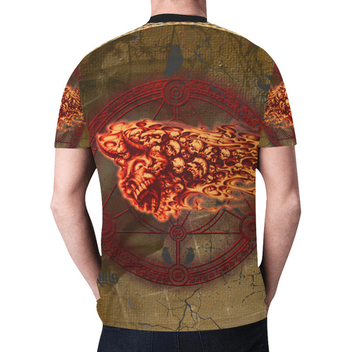 Awesome, creepy flyings skulls New All Over Print T-shirt for Men (Model T45)