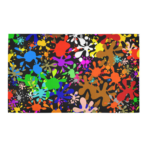 Paint Splats & Ink Blots Azalea Doormat 30" x 18" (Sponge Material)