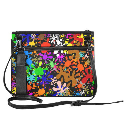 Paint Splats & Ink Blots Slim Clutch Bag (Model 1668)