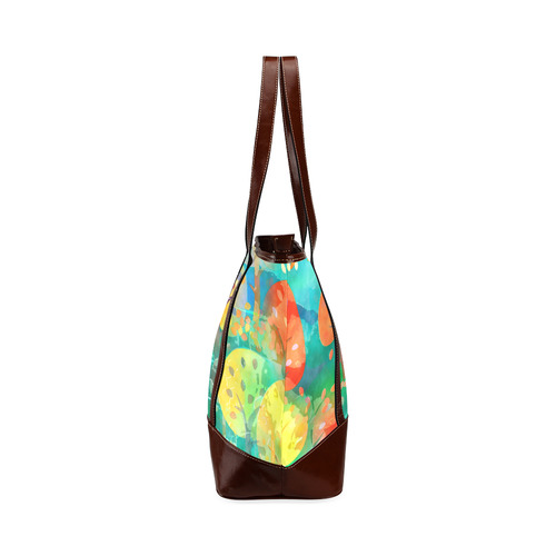 Watercolor Fall Forest Tote Handbag (Model 1642)
