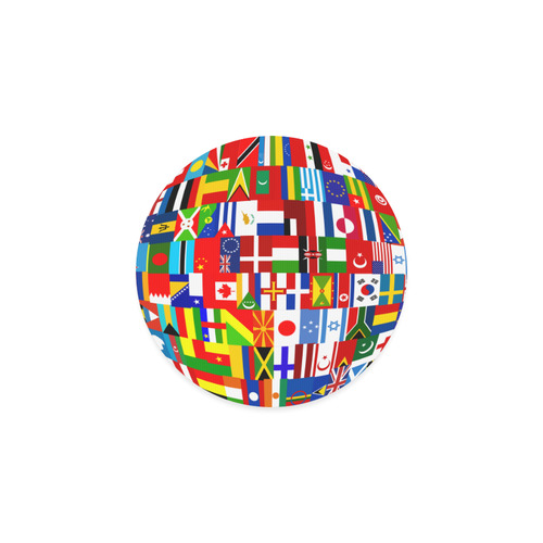 International Travel Flag World Round Coaster