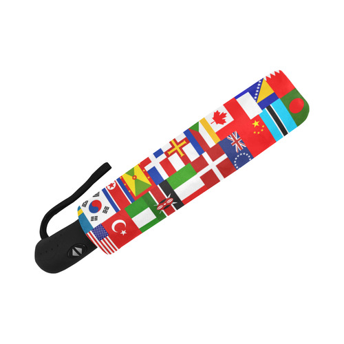 International Travel Flag World Auto-Foldable Umbrella (Model U04)