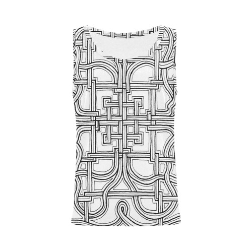 The Maze All Over Print Tank Top for Women (Model T43)