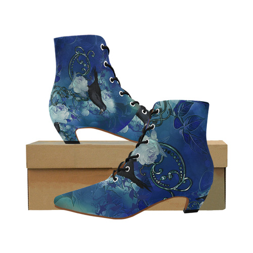 The crow with wonderful flowers