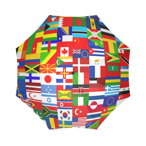International Travel Flag World Foldable Umbrella (Model U01)