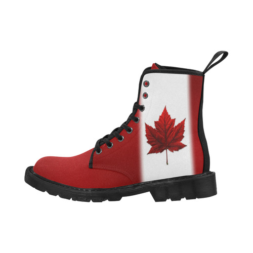 Canada Flag Boots Men's Martin Boots for Men (Black) (Model 1203H)