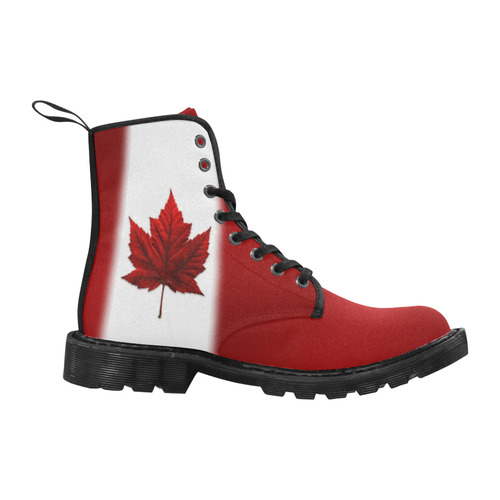 Canada Flag Boots Men's Martin Boots for Men (Black) (Model 1203H)