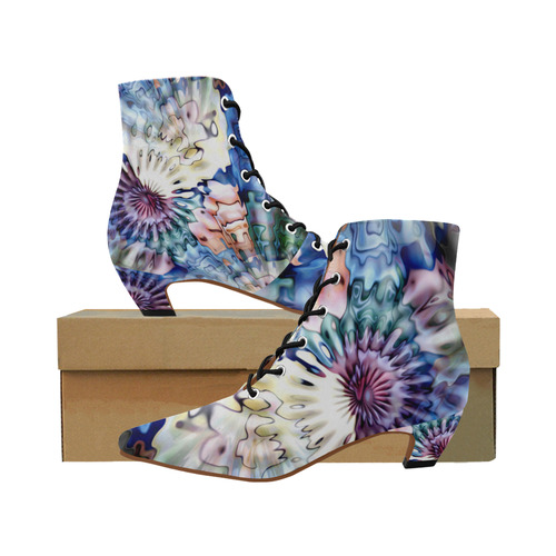 Magic Waves Ripples Blue Lilac Cream