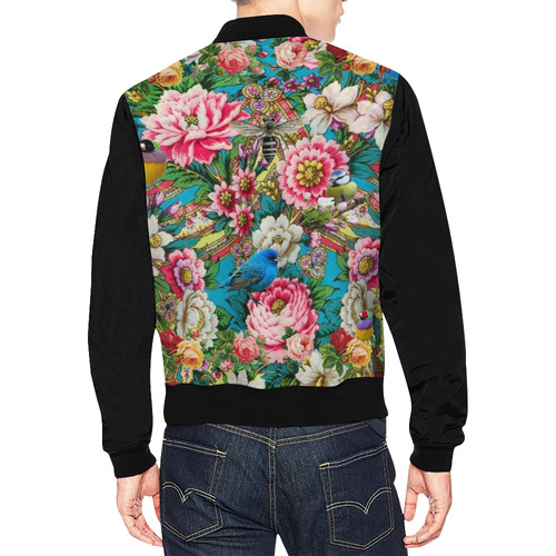 Russian Birdforest All Over Print Bomber Jacket for Men (Model H19)