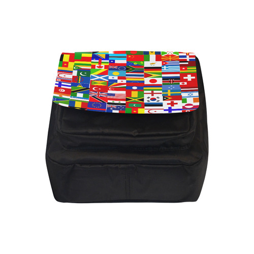 World Flag Montage Crossbody Nylon Bags (Model 1633)