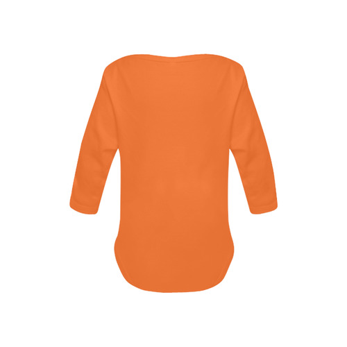 Lion-Head-orange baby Baby Powder Organic Long Sleeve One Piece (Model T27)