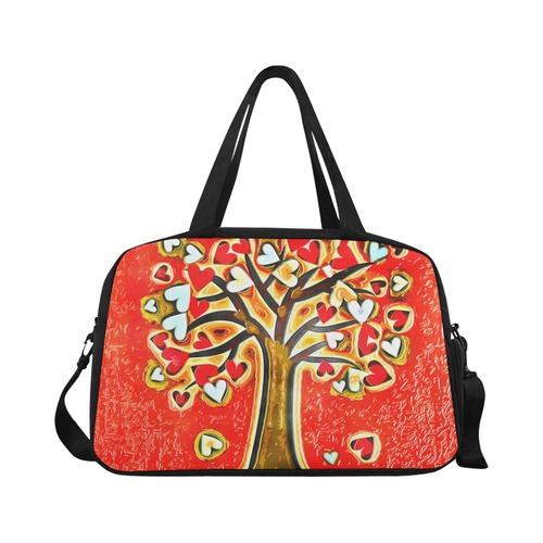 Watercolor Love Tree Fitness Handbag (Model 1671)