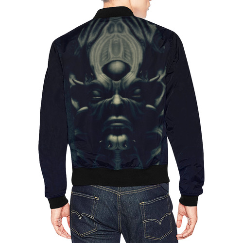 Dark God All Over Print Bomber Jacket for Men (Model H19)