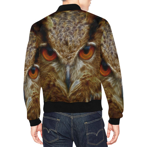 Magic Owl All Over Print Bomber Jacket for Men (Model H19)