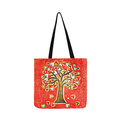 Watercolor Love Tree Reusable Shopping Bag Model 1660 (Two sides)