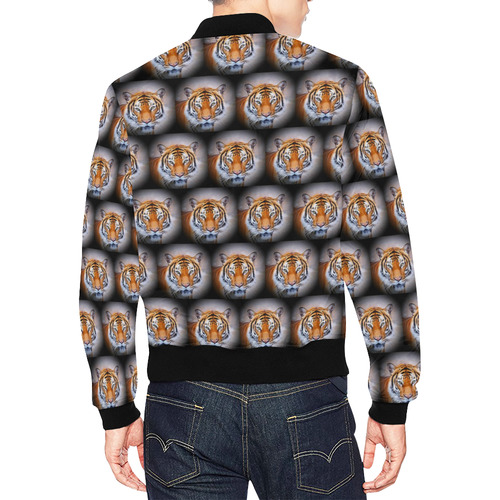 cute animal drops - Tiger by JamColors All Over Print Bomber Jacket for Men (Model H19)