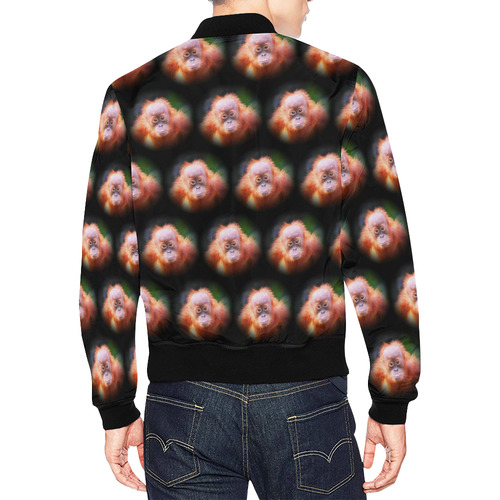 cute animal drops- Baby Orang by JamColors All Over Print Bomber Jacket for Men (Model H19)