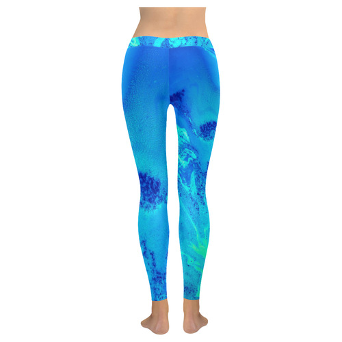 ocean legging Women's Low Rise Leggings (Invisible Stitch) (Model L05)