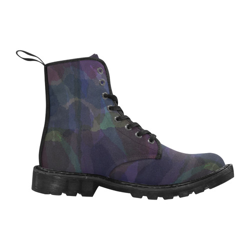 WATERCOLOR CAMOUFLAGE ART Martin Boots for Men (Black) (Model 1203H)