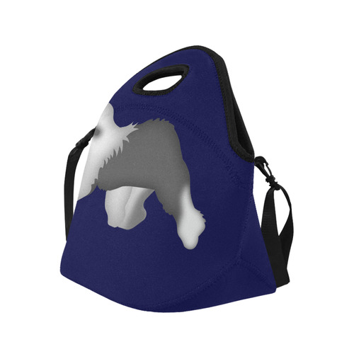 sheepdog_walk03 Neoprene Lunch Bag/Large (Model 1669)
