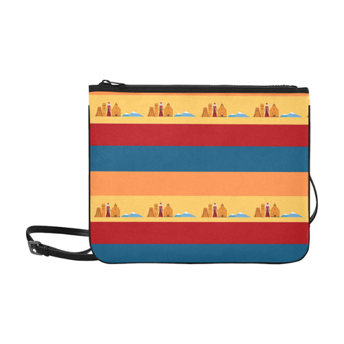 Colors of Armenia Slim Clutch Bag (Model 1668)