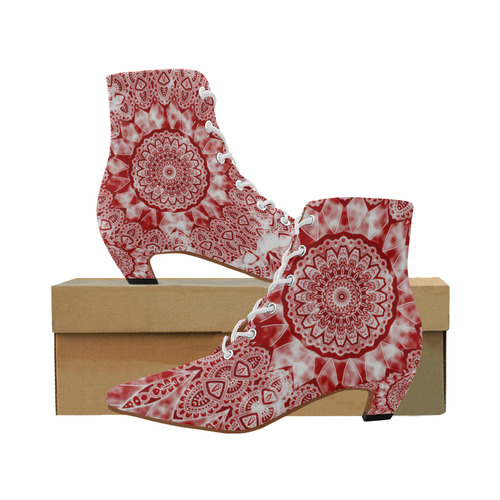 INDIA Patterns MANDALA CLOUDY Clotting Red White