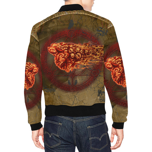 Awesome, creepy flyings skulls All Over Print Bomber Jacket for Men (Model H19)