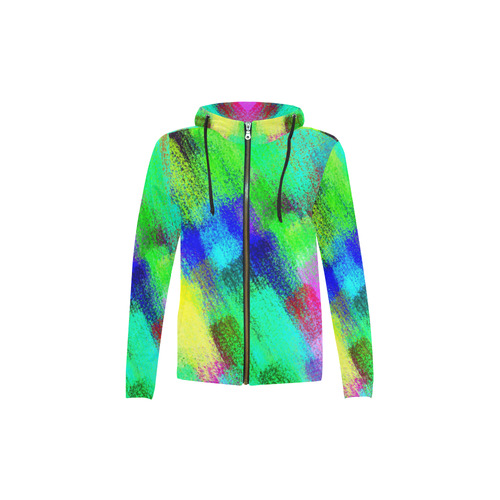 Colors and joy 3 by FeelGood All Over Print Full Zip Hoodie for Kid (Model H14)