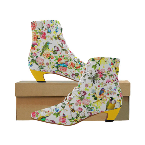 low heel summer booties