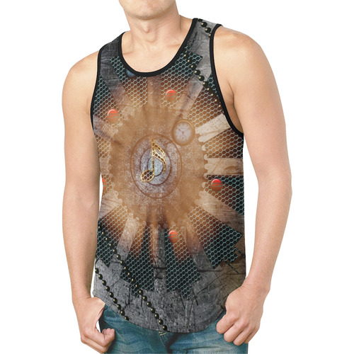 Music, key notes, metal design