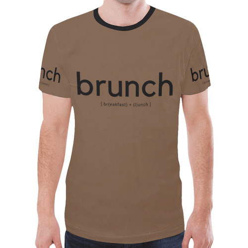 Mens T-Shirt Brpwn Brunch New All Over Print T-shirt for Men (Model T45)