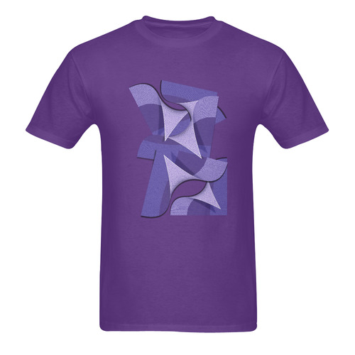 Ultra Violet Abstract Men's T-Shirt in USA Size (Two Sides Printing)