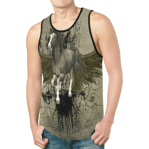 Wild horse with wings New All Over Print Tank Top for Men (Model T46)