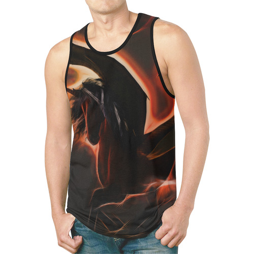 Awesmoe dark unicorn New All Over Print Tank Top for Men (Model T46)