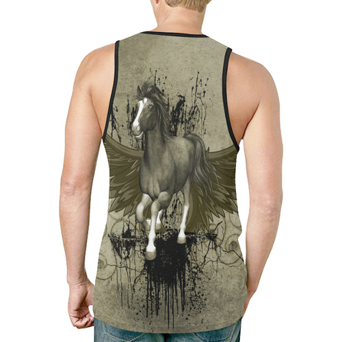 Wild horse with wings New All Over Print Tank Top for Men (Model T46)