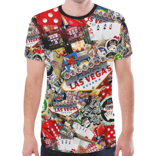 Las Vegas Icons - Gamblers Delight New All Over Print T-shirt for Men (Model T45)