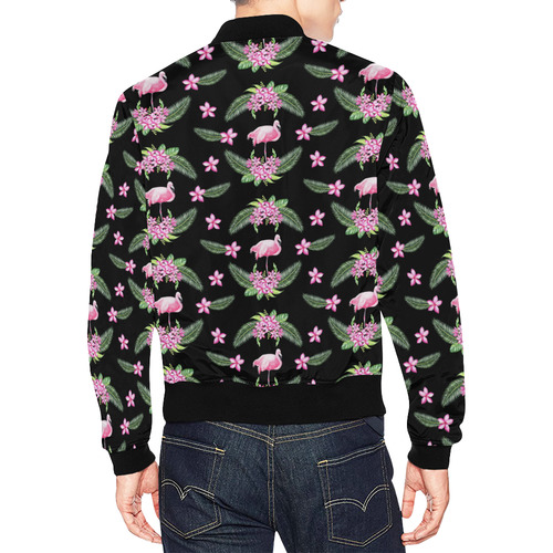 Tropical Flamingo Pattern I All Over Print Bomber Jacket for Men (Model H19)
