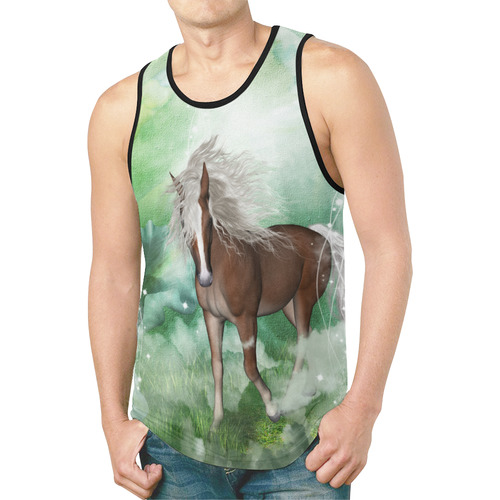 Horse in a fantasy world New All Over Print Tank Top for Men (Model T46)