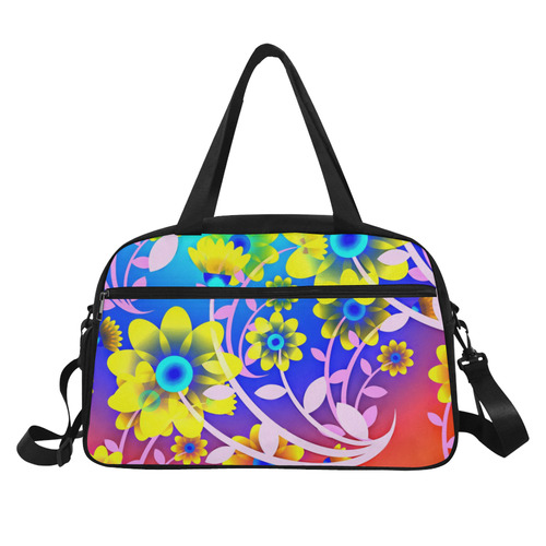 FLOWER POWER-334 Fitness Handbag (Model 1671)