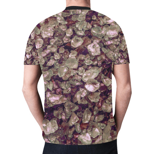 small sparkling pebbles (5)by JamColors New All Over Print T-shirt for Men (Model T45)
