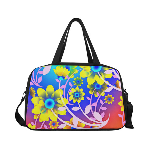 FLOWER POWER-334 Fitness Handbag (Model 1671)