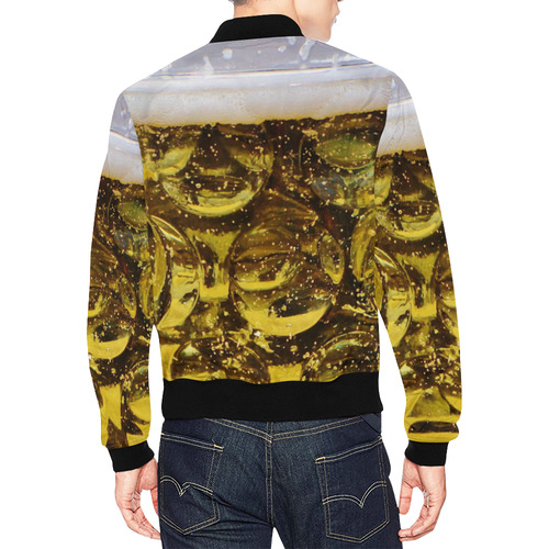 Photography - real GLASS OF BEER All Over Print Bomber Jacket for Men (Model H19)