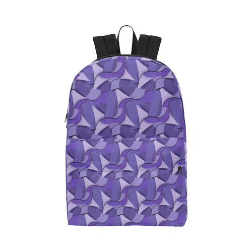 Ultra Violet Abstract Waves Unisex Classic Backpack (Model 1673)