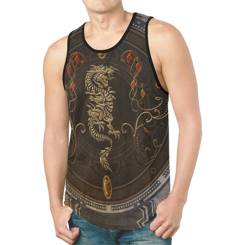 wonderful golden chinese dragon